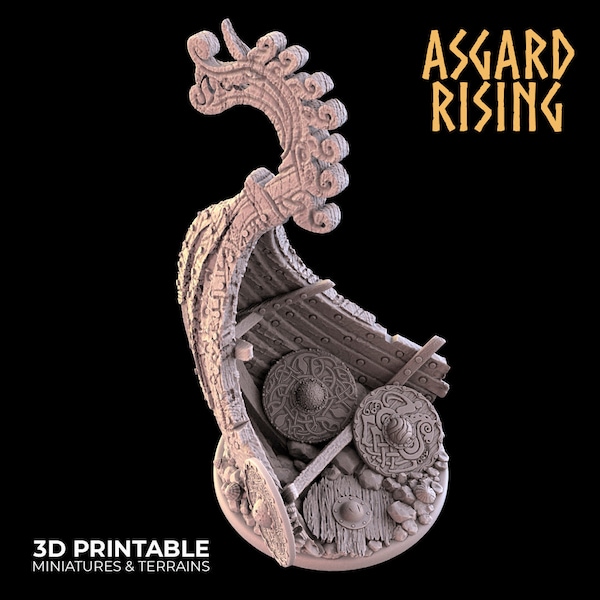 Drakkar Wreck - Asgard Rising Miniatures - Wargaming D&D DnD