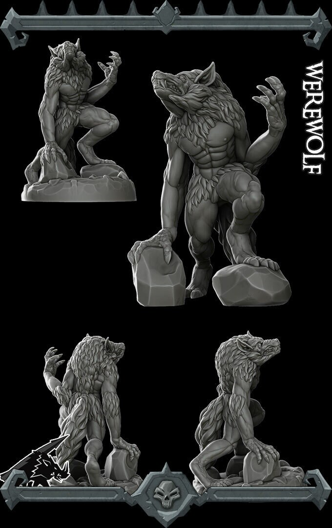 Werewolf - Wargaming Miniatures Monster Rocket Pig Games , Lycan ...