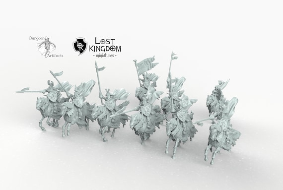 Calix Knights - Kingdom of Mercia - Lost Kingdom Miniatures Wargaming D&D DnD Pathfinder Mini Monster