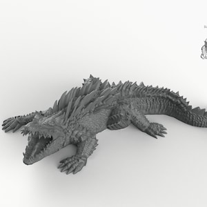 Dire Crocodile - Wargaming Miniatures Monster Rocket Pig Games