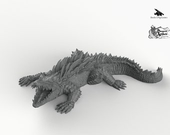 Dire Crocodile - Wargaming Miniatures Monster Rocket Pig Games