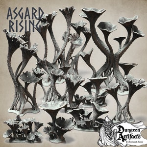 Craterellus Fungi Forest Set - Asgard Rising Miniatures - Wargaming D&D DnD