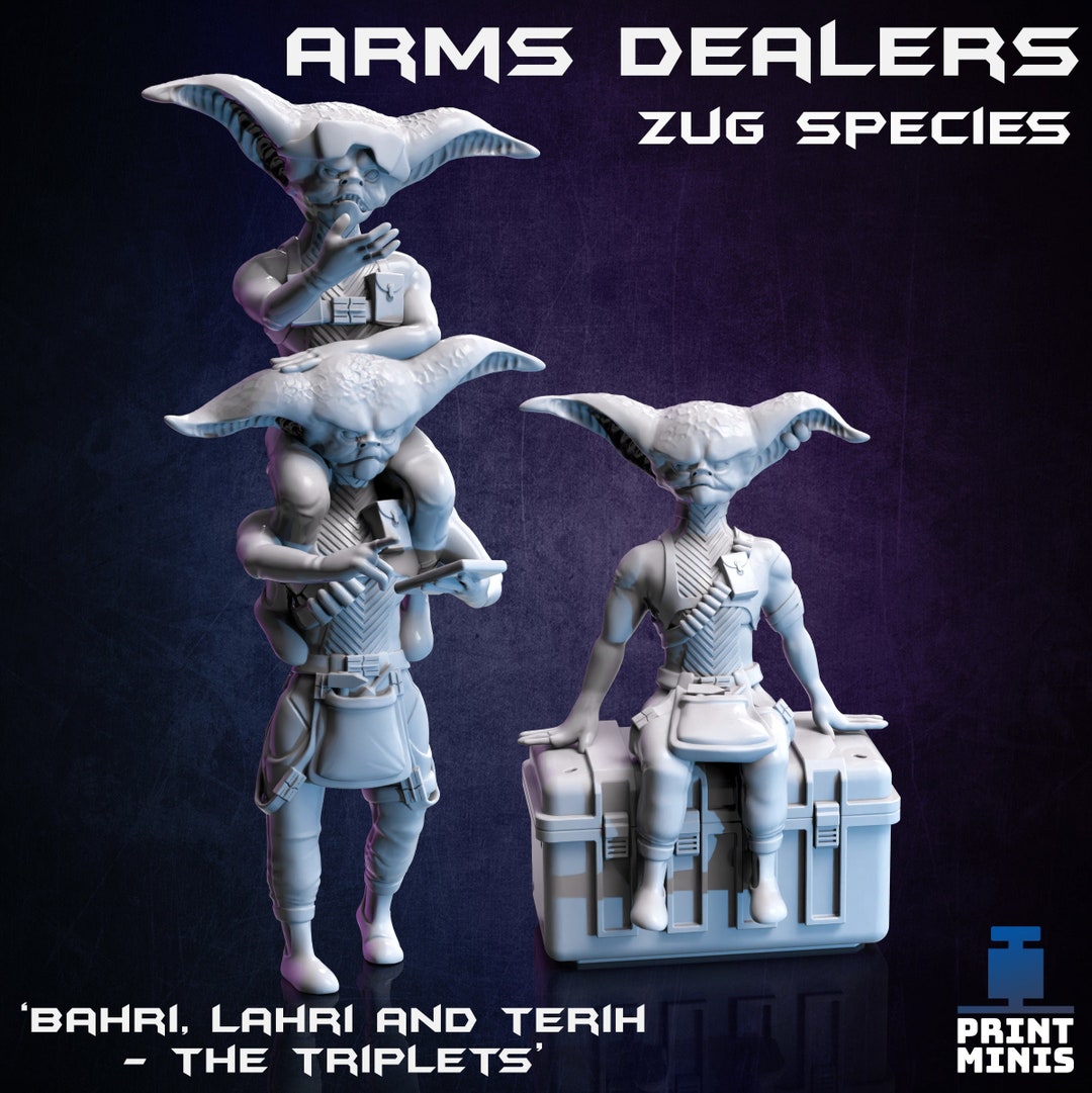 Alien Arms Dealers - the Zug Triplets - Night Market - Print Minis ...