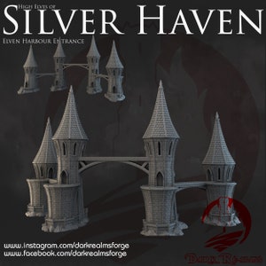 Harbour Entrance - Silver Haven - Dark Realms Harbor Terrain Wargaming D&D DnD