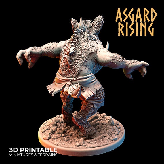 Svinfylking - Boar Shapeshifter - Asgard Rising Miniatures