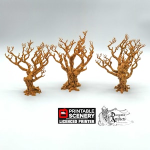 Wildwood Trees - The Gloaming Swamps - Printable Scenery Terrain Wargaming 15mm 20mm 25mm 28mm 32mm D&D DnD