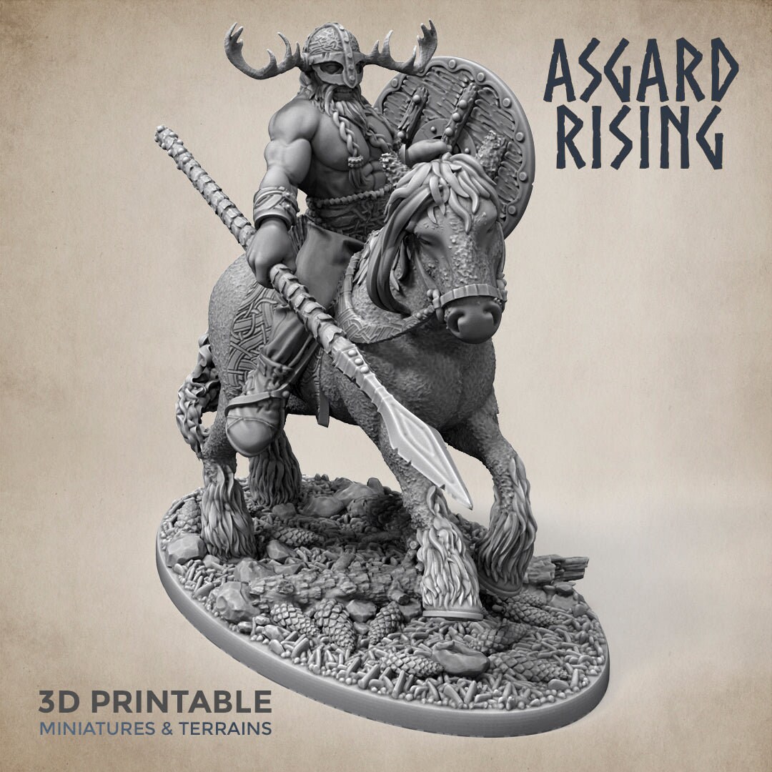 Norse Viking Rider Warband Set - Asgard Rising Miniatures - Wargaming D ...
