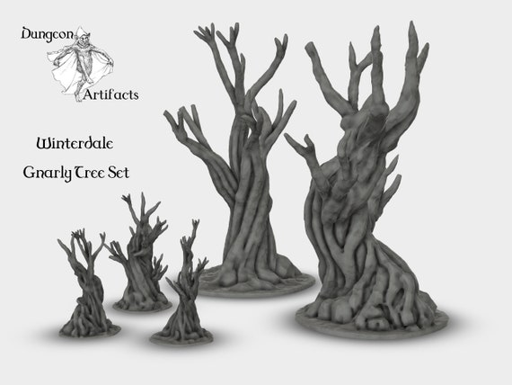Trees for 28mm 40k Legion Terrain Scenery Tabletop Miniatures Wargame