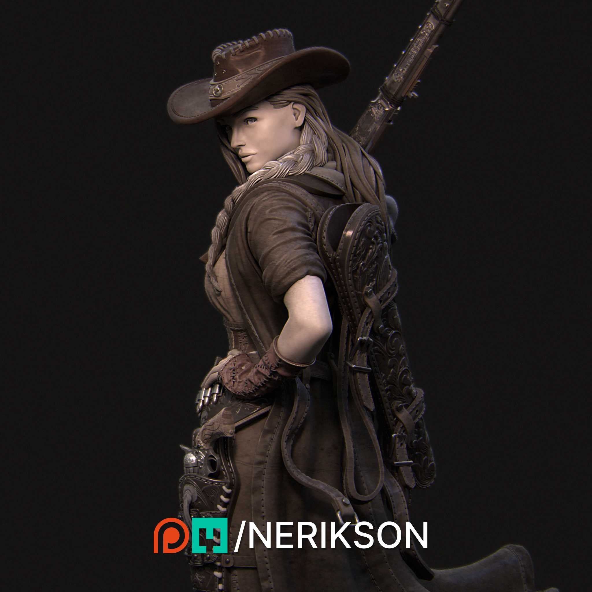 Jane, the Gunslinger - Nerikson - Wargaming D&D Dnd - Etsy