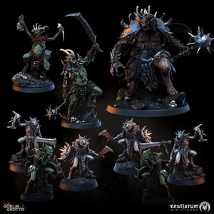 Goblin Raiding Party - Bundle | Goblin Grotto | Bestiarum | Miniatures D&D Wargaming DnD