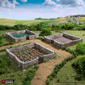 Farm Fields - King and Country - Printable Scenery Terrain Wargaming D ...