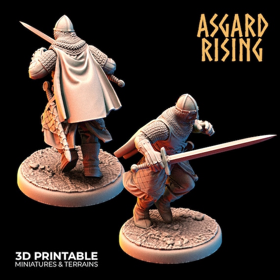 10 Mittelalterliche Gunners Miniaturen – 32 Mm Harz – Für Tabletop RPG, Dungeons & Dragons