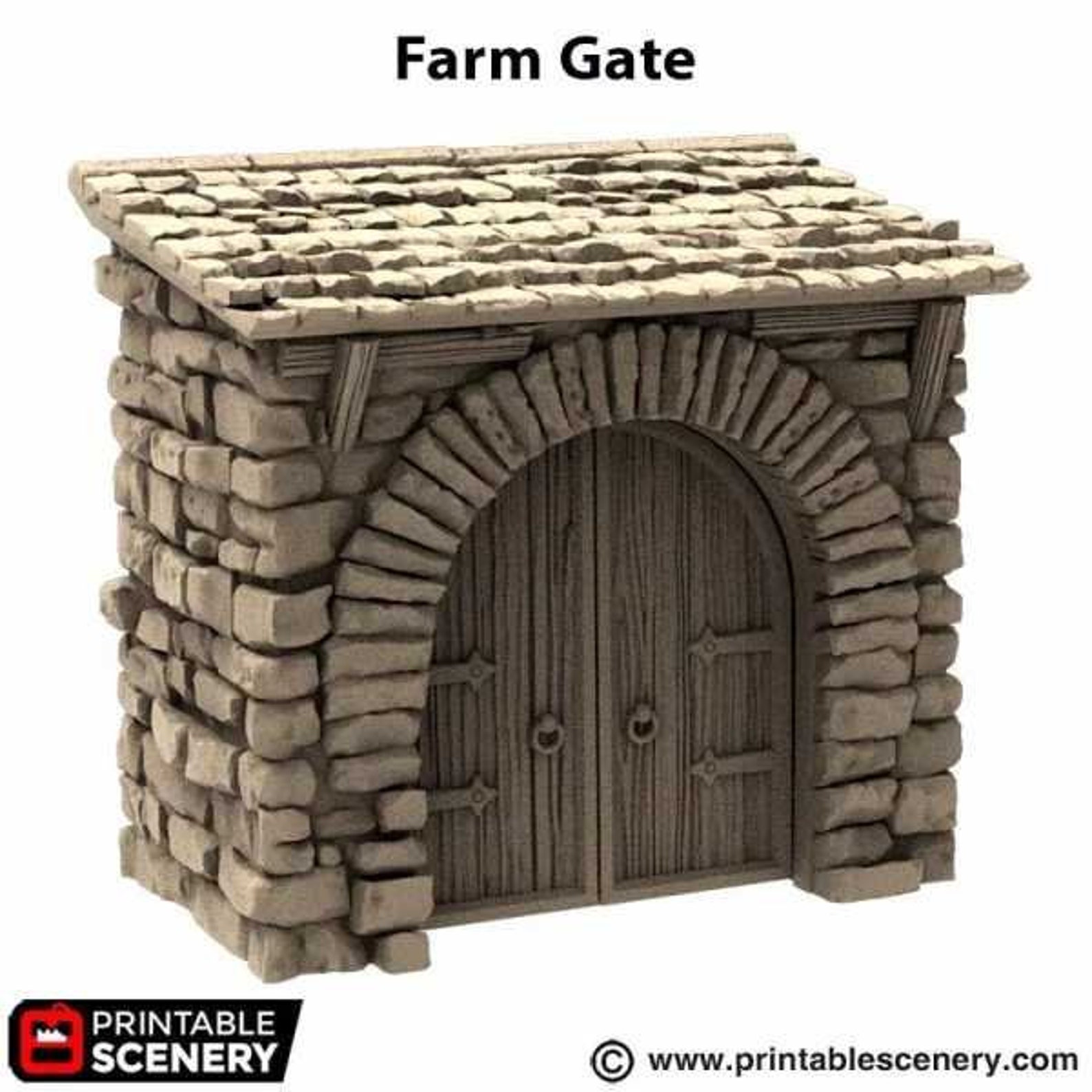 Farm Gate - King and Country - Printable Scenery Terrain Wargaming D&d ...
