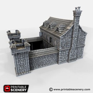 Ironhelm Barracks - Dwarves, Elves and Demons - 28mm 32mm Wargaming Terrain - Etsy