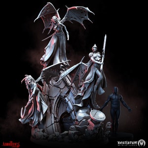 The Bloodied Consorts - Trio | The Abhorrents | Bestiarum | Miniatures D&D Wargaming DnD