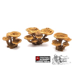 Lantern Clusters Mushroom Set - 28mm 32mm Clorehaven and Goblin Grotto Wargaming Terrain Scatter D&D DnD