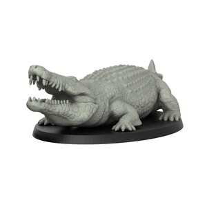 Krokodil - Reptielen - 3D IP Studios - Terrain Wargaming D&D DnD 28 mm 32 mm 40 mm 54 mm 75 mm