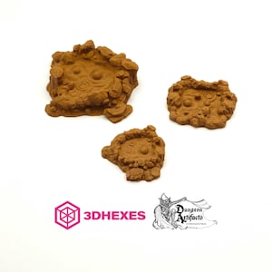 Lava Pools - 3DHexes Wargaming Terrain Scatter D&D DnD
