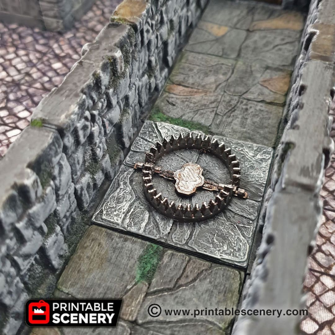 Deadly Floor Bear Trap 28mm 32mm Clorehaven Goblin Grotto Etsy