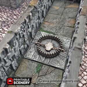 Deadly Floor Bear Trap - 28mm 32mm Clorehaven Goblin Grotto Wargaming Terrain Scatter D&D DnD Pathfinder