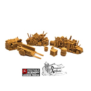 Barricades - 15mm 28mm 32mm Clorehaven and the Goblin Grotto Wargaming Terrain D&D, DnD