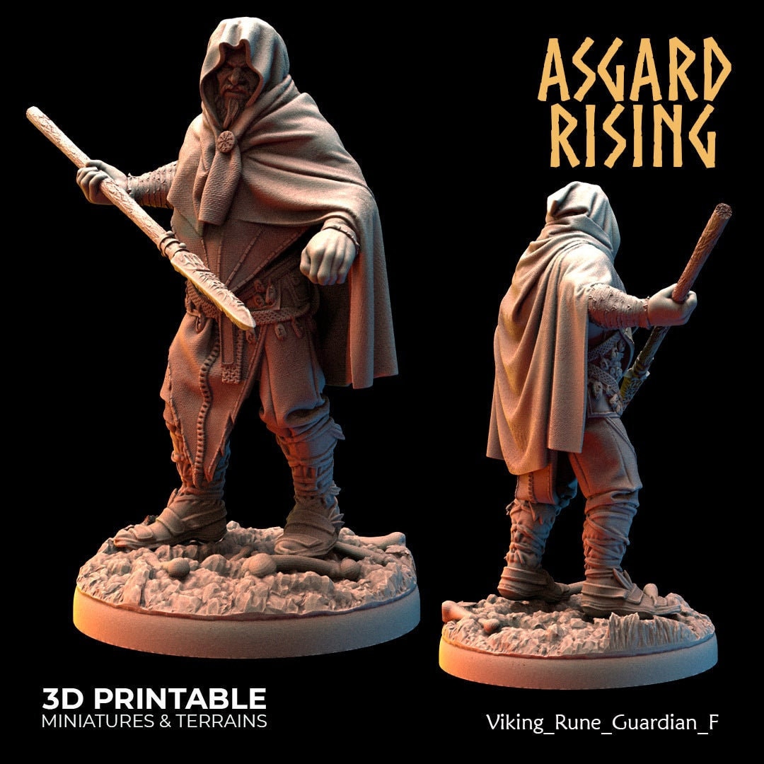 Raven Clan Viking Rune Guardian F - Asgard Rising - Wargaming D&D Dnd ...