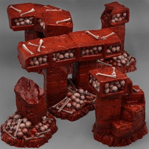 Catacomb Modular Bridges - Print Your Monsters - Wargaming D&D DnD