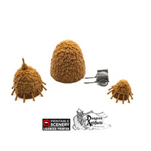 Haystacks - King and Country - Printable Scenery Terrain Wargaming D&D DnD 10mm 15mm 20mm 25mm 28mm 32mm 40mm 54mm Painted options