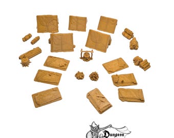 Ultimate RPG Camp Set - 28mm 32mm Cast N Play Hero&#39;s Hoard Wargaming Tabletop Scatter Miniatures Terrain D&D, DnD