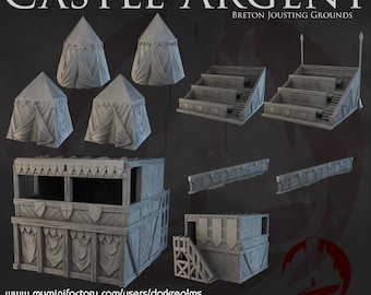Jousting Grounds - Castle Argent - Dark Realms Terrain Wargaming D&D DnD