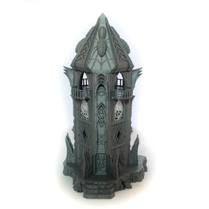 Dark Elf Modular Tower - Skyless Realms - 28mm 32mm Wargaming Terrain