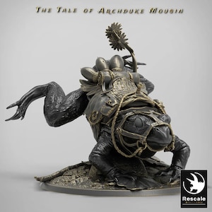 Landing Frog - Saddled - The Tale of Archduke Mousin - Rescale Miniatures - Wargaming D&D DnD