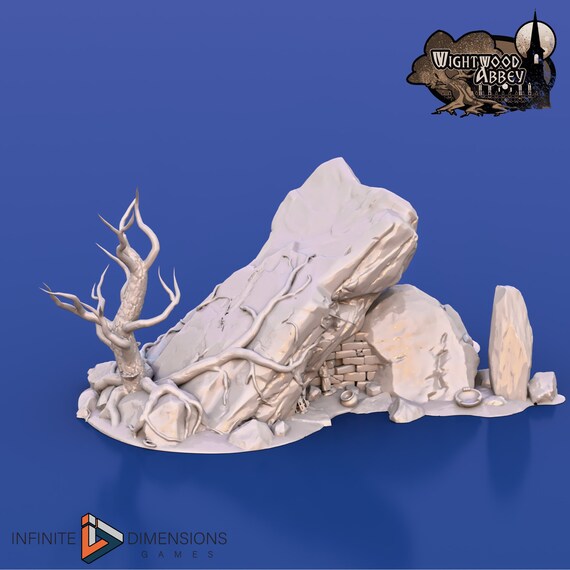 Ancient Tomb - 28mm 32mm Wightwood Abbey Wargaming Terrain D&D, DnD, Pathfinder, SW Legion