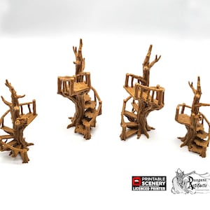 Treppen Gehwege - Hagglethorn Hohl - Druckbare Landschaft Gelände Wargaming D&D DnD