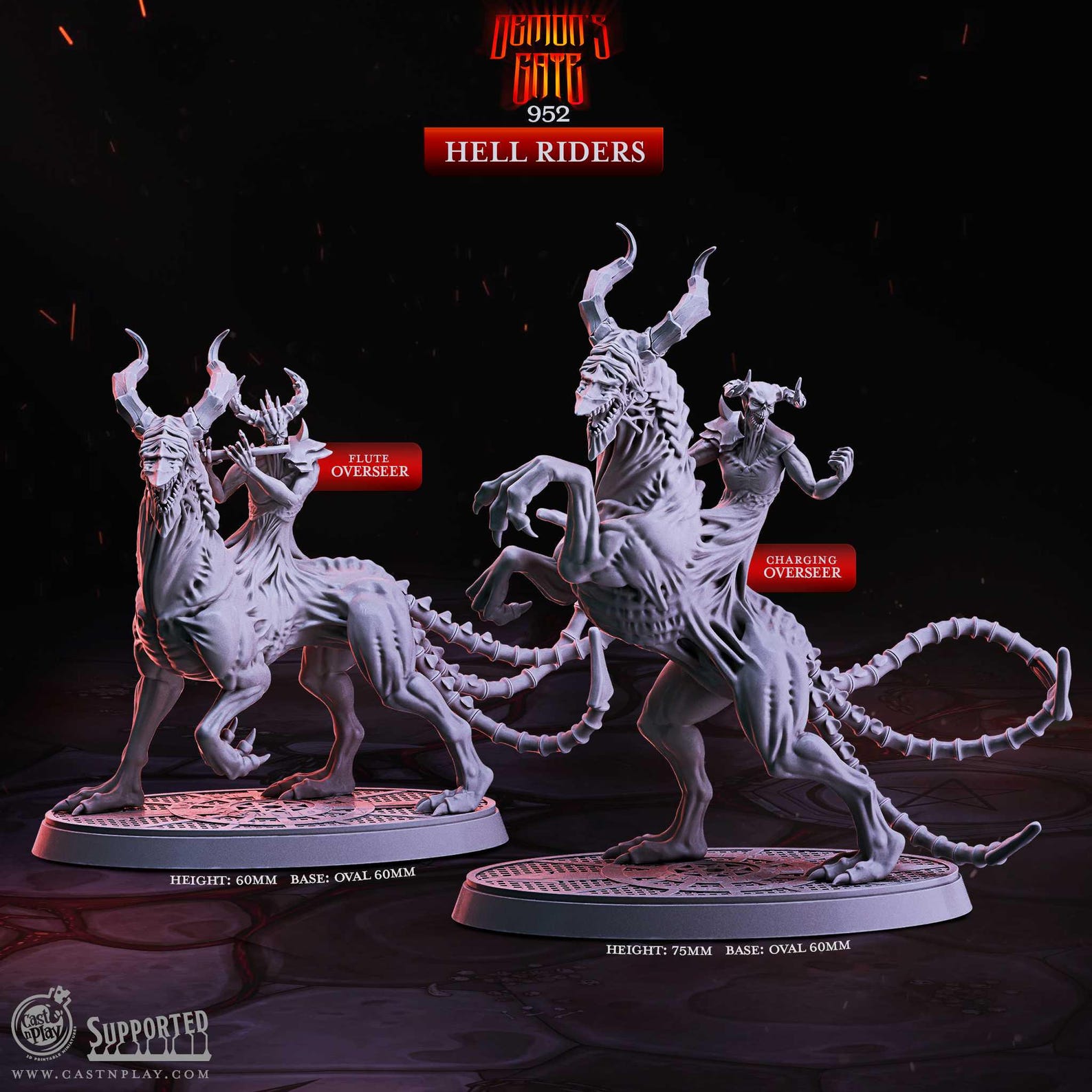 Hell Riders - Demon's Gate - Castnplay - Terrain Wargaming D&D Dnd 28mm ...