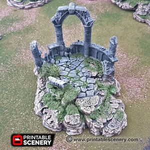 Clorehaven Ancient Ruins 15mm 28mm 32mm Goblin Grotto Wargaming Terrain Scatter image 6