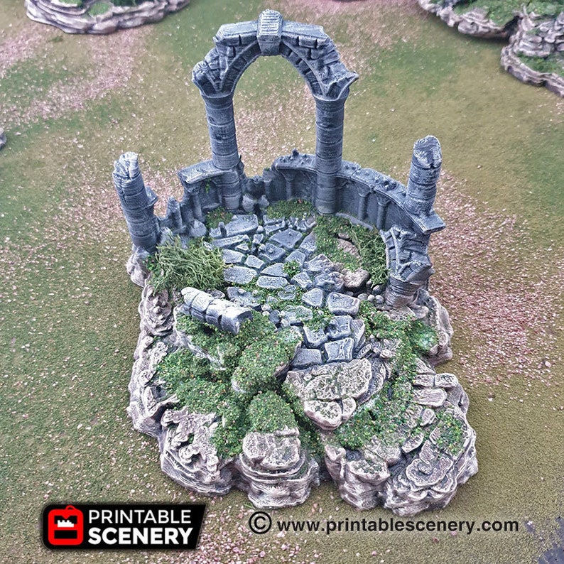 Clorehaven Ancient Ruins 15mm 28mm 32mm Goblin Grotto Wargaming Terrain Scatter image 6