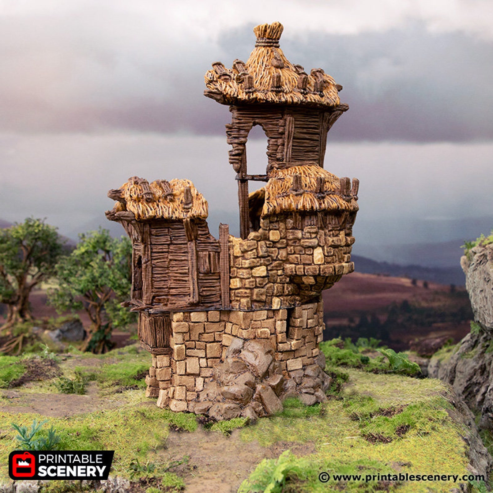 Ruined Barracks Hagglethorn Hollow Printable Scenery 15mm - Etsy