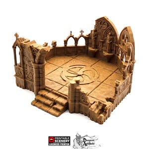 Ruined Gothic Abbey - Rampage 28mm 32mm Wargaming Terrain D&D, DnD