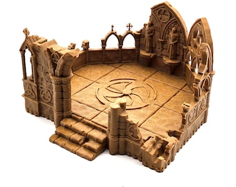 Ruined Gothic Abbey - Rampage 28mm 32mm Wargaming Terrain D&D, DnD
