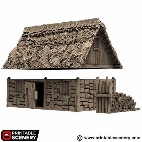 Norman Stone Barn King and Country Printable Scenery - Etsy