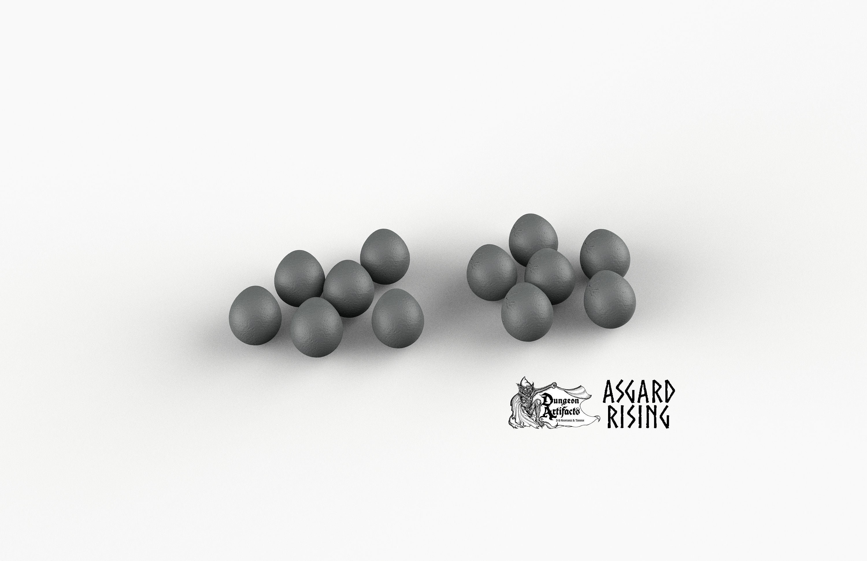 A Dozen Eggs - Asgard Rising Wargaming Miniatures Games D&D Seahorse, DnD, Pathfinder