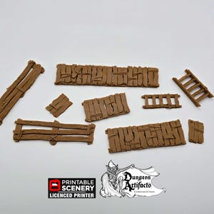 Gangways Stairs and Ladders - Shadowfey Wilds 15mm 28mm 32mm Wargaming Terrain D&D, DnD