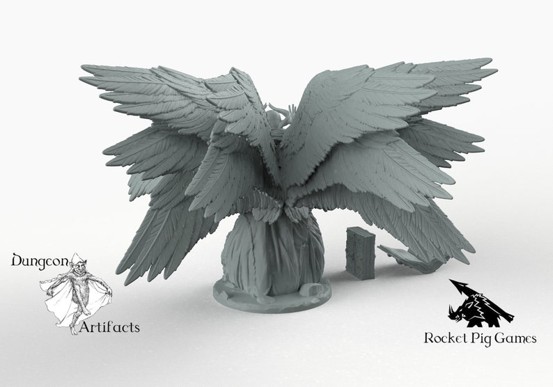 Angel of Death Wargaming Miniatures Monster Rocket Pig Games D&D DnD Pathfinder Cherubim image 5