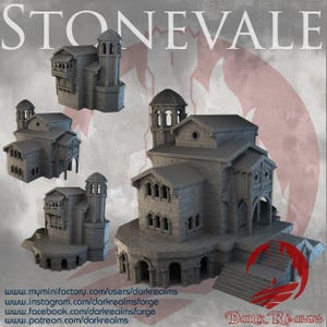 Villa 2 - Stonevale - Dark Realms Terrain Wargaming D&D DnD