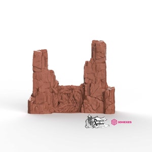 Vined Passage - 3DHexes Wargaming Terrain D&D DnD