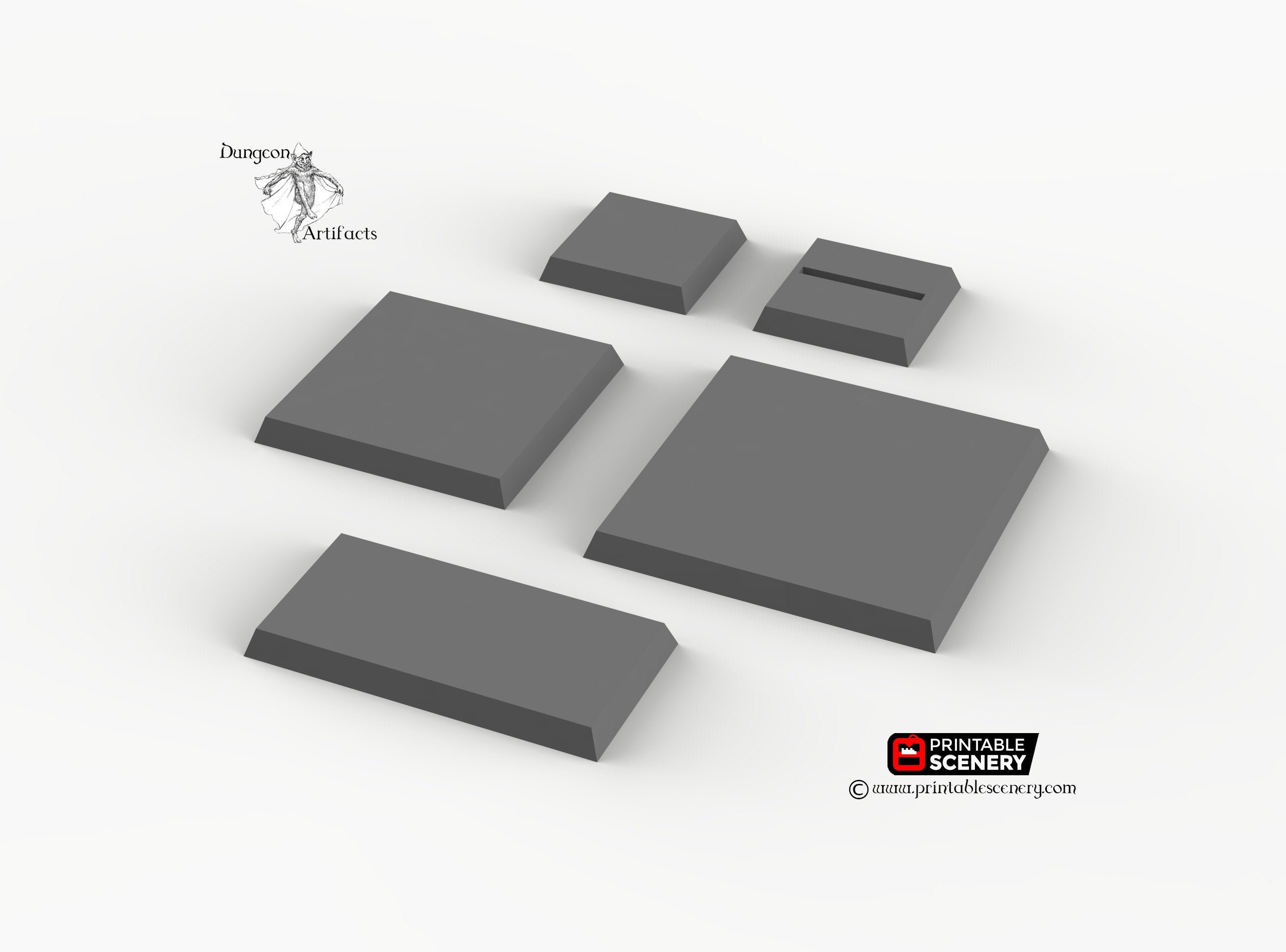 Miniature Bases, Rectangular, 40x20mm, 3mm Plywood (100)