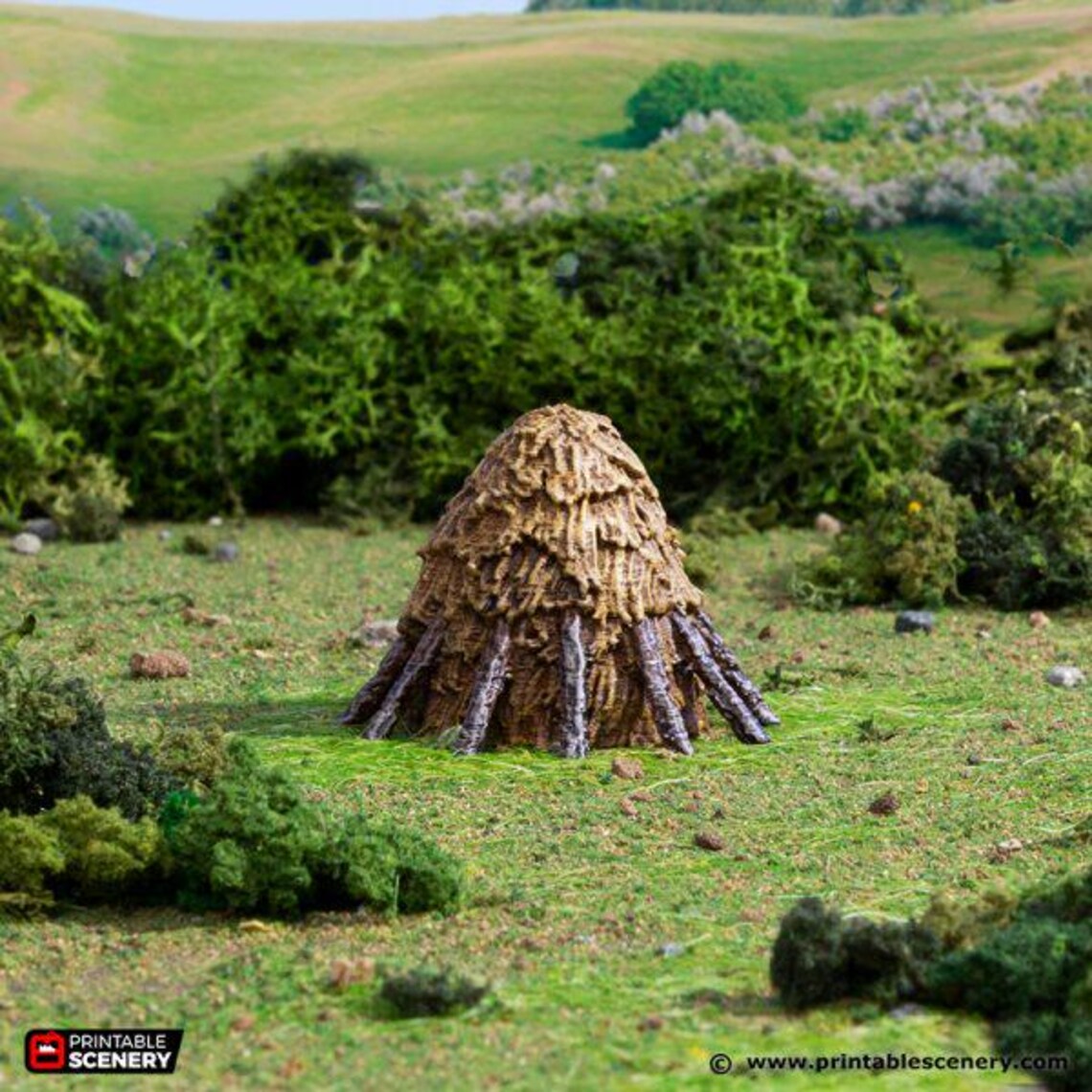 Haystacks - King and Country - Printable Scenery Terrain Wargaming D&D ...