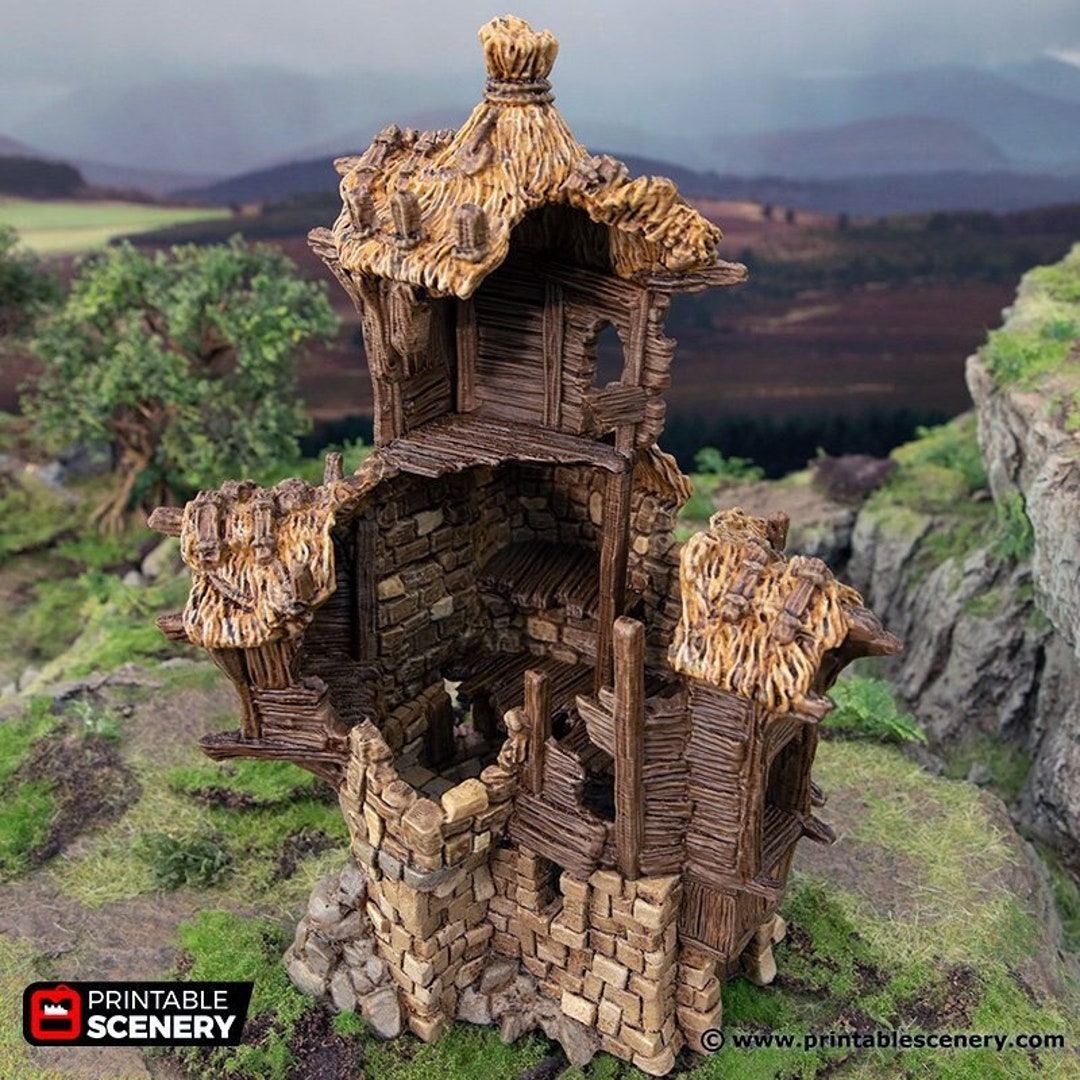 Ruined Barracks Hagglethorn Hollow Printable Scenery 15mm - Etsy