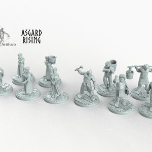Rural Villagers - Asgard Rising Monster D&D DnD Pathfinder
